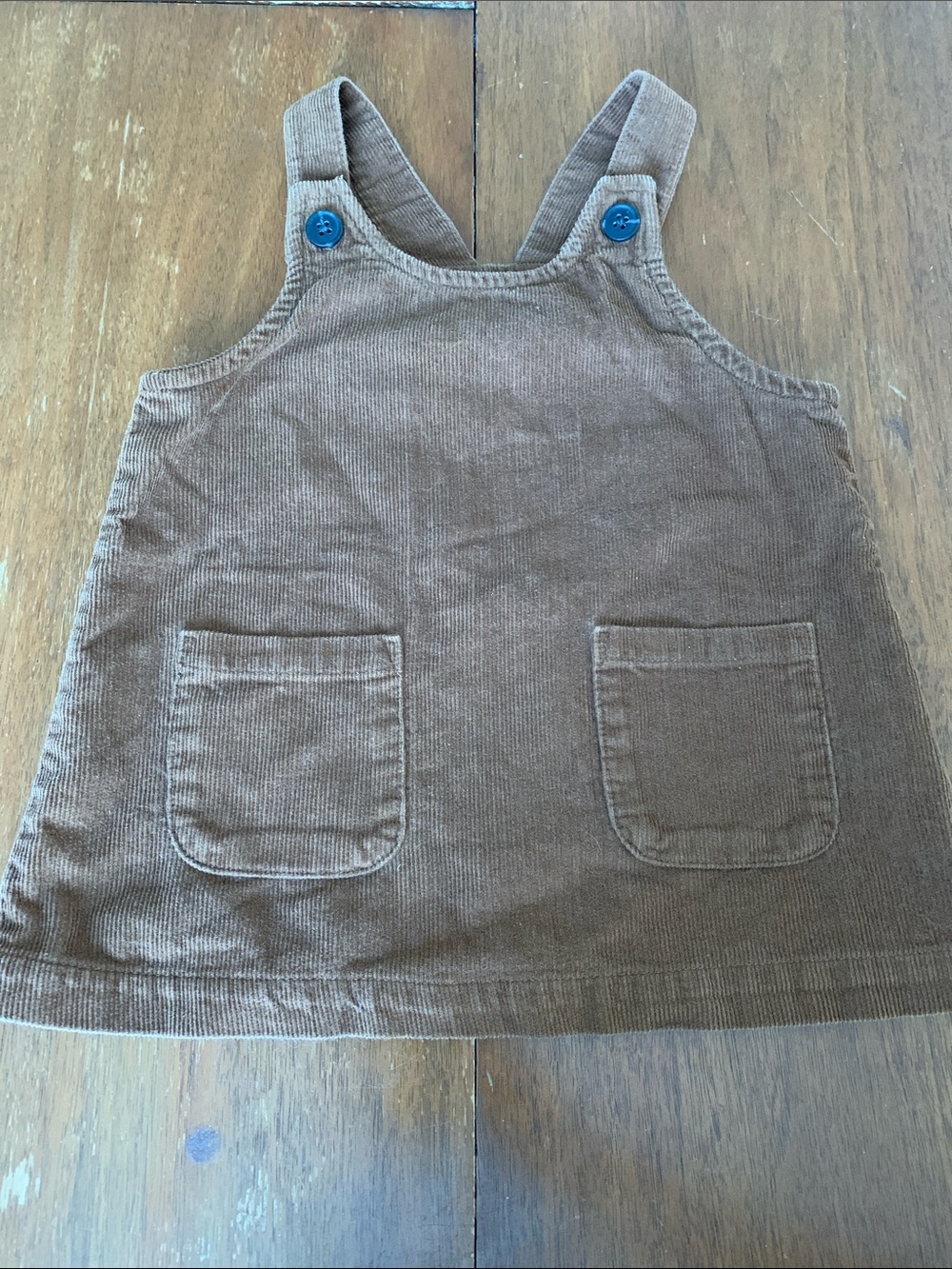🍊5/$25 Old Navy Brown Corduroy Dress size 6-12m